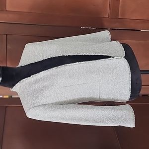 ANN TAYLOR Marled Bolero Jacket With Fringe Trim Size 6